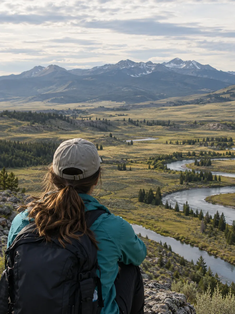 View at Lamar Valley